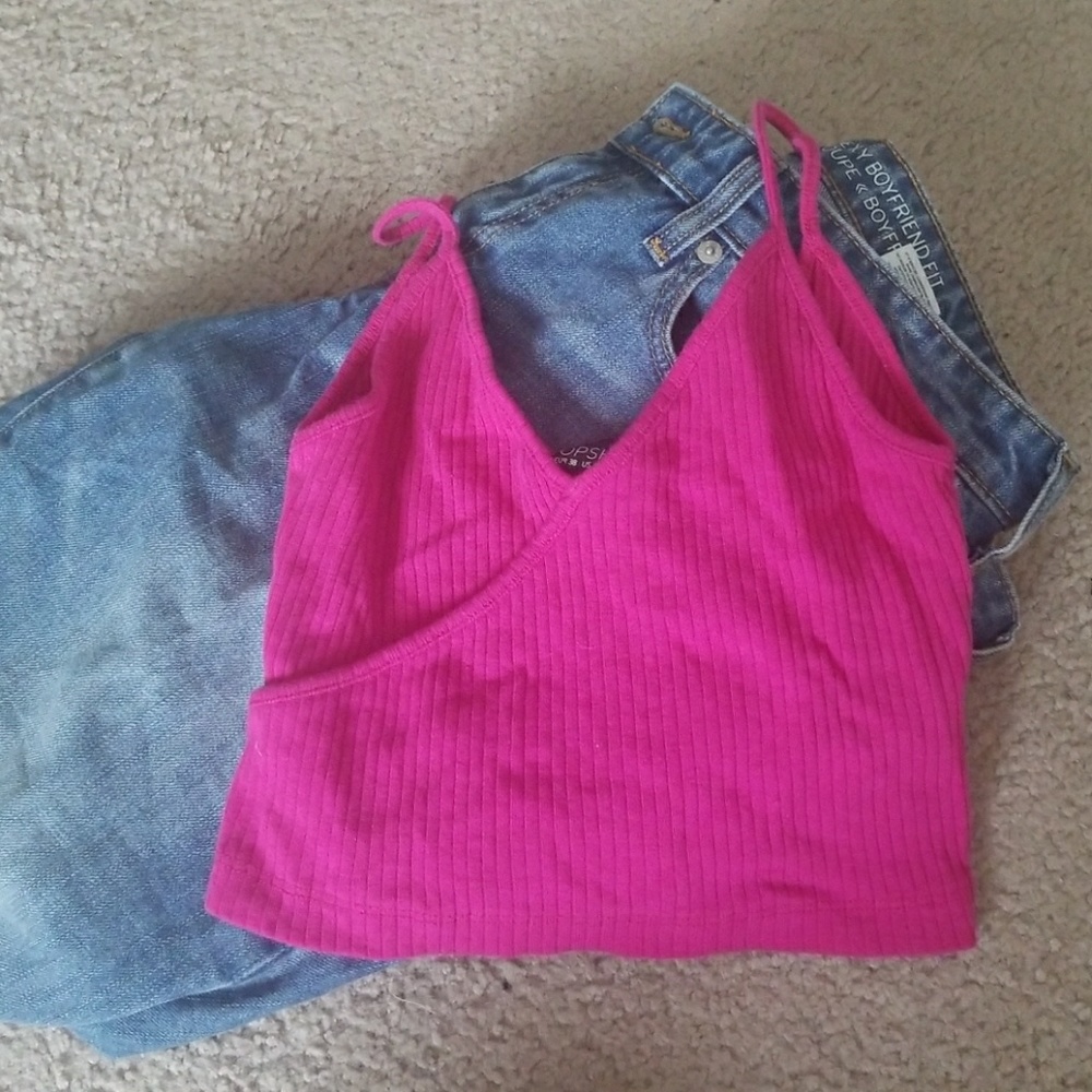 Fusha pink crop top